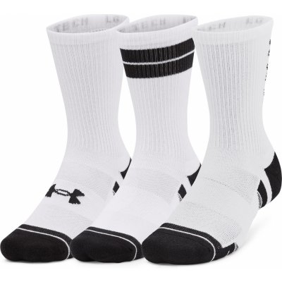 Under Armour Sada ponožek Perf Tech Nov 3pk Crew bílá – Zboží Dáma