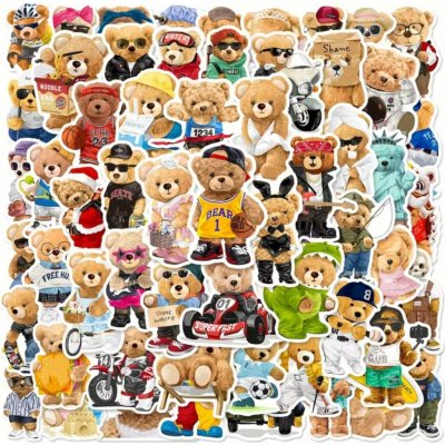 Set 60 samolepek medvěd – Zboží Živě