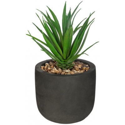 Atmosphera Umělá rostlina ALOE, 20cm, černý květináč