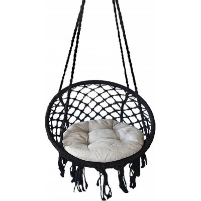 Trendie Čápí hnízdo 70 cm s polštářem černé – Zboží Mobilmania