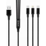 Obal Me 139728 3v1 AllConnect Fast Charge USB-A-USB-C Lightning Micro-USB 1.2m černý – Sleviste.cz