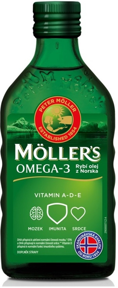 Möller´s rybí olej Omega 3 z tresčích jater 250 ml