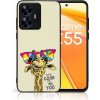 Pouzdro a kryt na mobilní telefon Realme PROTEMIO MY ART ochranný kryt pro Realme C55 GIRAFFE (180) 85349