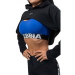 Nebbia Crop mikina s dlouhým rukávem a kapucí Gym Time 259 černá – Zboží Mobilmania