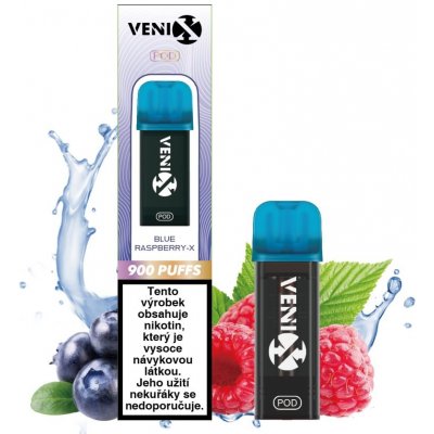 Venix Max Pod Blue Raspberry-X 20 mg 900 potáhnutí 1 ks – Zboží Dáma