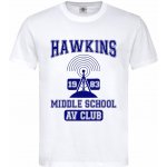 Tričko Stranger Things Hawkins AV Club Bílá – Hledejceny.cz