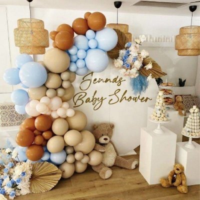 Cakesicq Balónková girlanda světle hnědá – Zboží Mobilmania