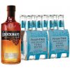 Gin Brockmans Orange Kiss 40,0% 0,7 l & Fever Tree Mediterranean Tonic 8 x 0,2 l (set)