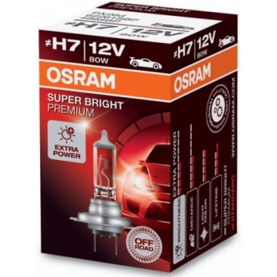 Osram Offroad Super Bright Premium H7 PX26D 12V 80W 62261SBP – Zbozi.Blesk.cz