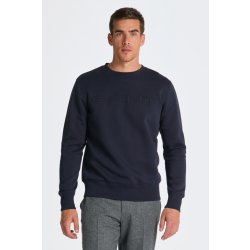 GANT EMBOSSED SWEAT C-NECK EVENING blue