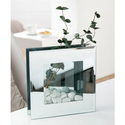 Gilde Skleněná váza Square, 20 cm – Hledejceny.cz