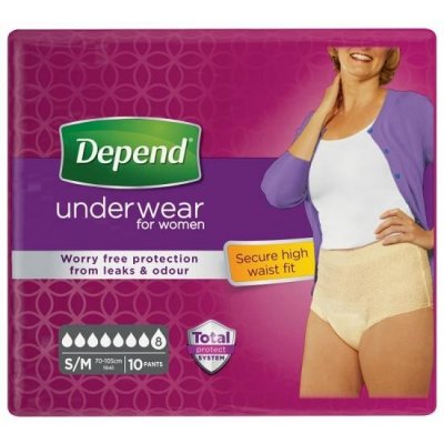 Depend Super inkontinenční kalhotky pro ženy S/M 10 ks – Zboží Mobilmania