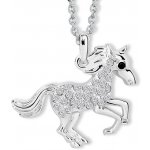 CRYSTalp Originální náhrdelník kůň s krystaly 30108.HOR.R – Hledejceny.cz