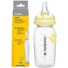 Láhev a nápitka Medela set Calma lahvička pro kojené děti + calma system 250 ml