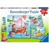 Puzzle RAVENSBURGER Zvířátka a vodní plavidla 3x49 dílků