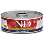 N&D Cat QUINOA Adult Weight Manamegent Lamb & Brocolli 80 g – Zboží Mobilmania