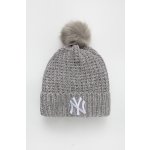 New Era čepice Winterized Bobble MLB New York Yankees Grey – Zboží Dáma