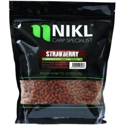 Karel Nikl Pelety Strawberry 1 kg 3 mm – Zboží Dáma