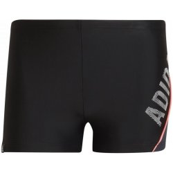 adidas Wording Swim Boxers Mens Black