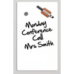 Bi-Office Skleněná magnetická tabule na zeď, 780 x 480 mm, bílá – Zboží Živě