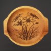 mísa a miska Amadea Dřevěná miska květiny kopretiny masivní dřevo 24 cm