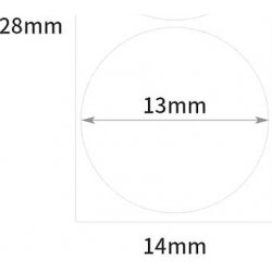 Niimbot štítky R 14x28mm 220ks WhiteRound B pro D11 a D110