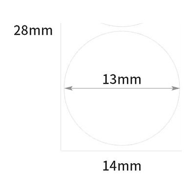 Niimbot štítky R 14x28mm 220ks WhiteRound B pro D11 a D110