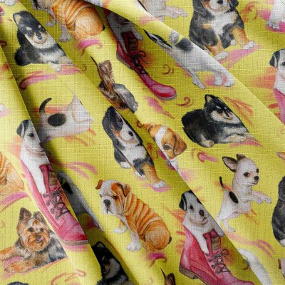 IMPAR Strukturovaná tkanina – Puppies – Hledejceny.cz