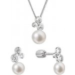 Pavona perlová souprava se zirkony a bílou říční perlou 29062.1B – Zboží Dáma