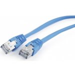 Gembird PP22-0.5M/B Patch RJ45, cat. 5e, FTP, 0.5m, modrý – Zboží Mobilmania