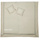 SCANquilt přehoz na postel VELVET malá kostka smetanová 240 x 250 cm – Zboží Mobilmania