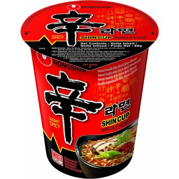 Nong Shim NongShim Shin Cup Hot & Spicy instantní polévka 68 g