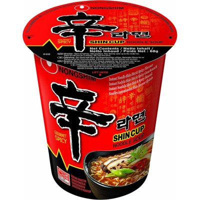 Nong Shim NongShim Shin Cup Hot & Spicy instantní polévka 68 g – Zboží Mobilmania