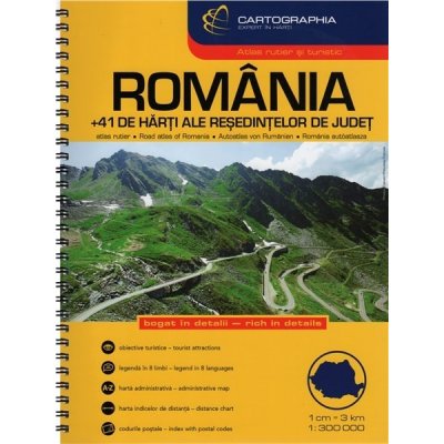 Road Atlas of Romania Rumunsko – Hledejceny.cz