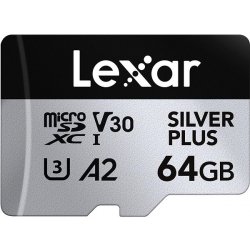 Lexar microSDXC Professional Silver Plus 64GB LMSSIPL064G-BNANG