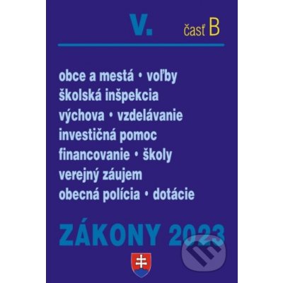 Zákony 2023 V/B - Školstvo a samospráva - Poradca s.r.o.