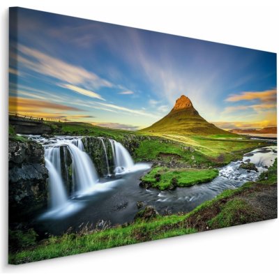 Plátno Vodopád Na Pozadí Hory Kirkjufell Na Islandu Varianta: 30x20 – Zboží Mobilmania