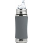Pura nerezová fľaša s náustkom sivá 325ml – Zboží Dáma
