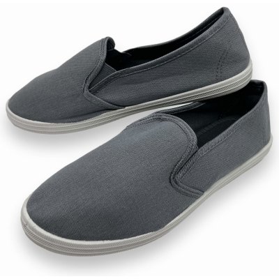 Fashion dámské slip on tenisky šedé