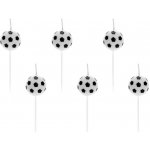 PartyDeco Sada svíček fotbalové míče 2,5cm – Hledejceny.cz