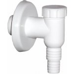Sifon pračkový venkovní bílý s klapkou, DN 32 – Zboží Dáma