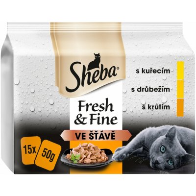 Sheba Drůbeží výběr 15 x 50 g – Hledejceny.cz