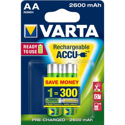 Varta AA 2600mAh 2ks 05716 101 402 – Zboží Mobilmania