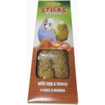 Avicentra Sticks tyčinky vaječné medové pro andulky 110 g – Zboží Dáma