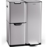Klarstein Tiyo 3 v 1, odpadkový koš, 60 litrů, vyjímatelný koš, měkké zavírání KG28-I-60b-stainless – Zboží Dáma