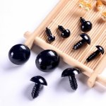 Bezpečnostní oči, jednobarevné černé, průměr 12mm – Hledejceny.cz