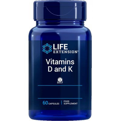 Life Extension Vitamins D & K 60 kapsle – Zboží Mobilmania