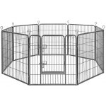 Fendrea 8-panelová ohrádka pro psy 240 x 80 x 80 cm šedá – Hledejceny.cz