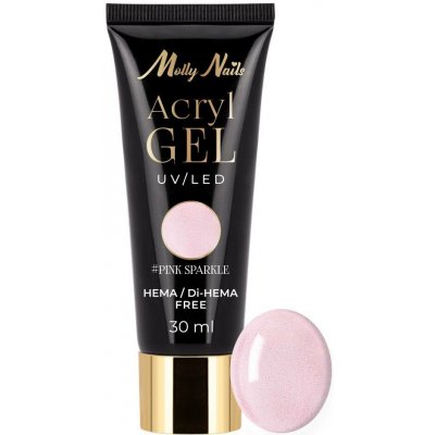 Molly Nails Acrylgel Hema/di-Hema free Pink Sparkle 30 ml – Zboží Mobilmania