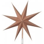 Papírová hvězda špice na strom Broste TOP STAR hnědá – Hledejceny.cz